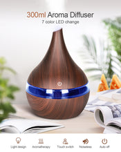 Charger l'image dans la galerie,   Searide-Humidificateur d'air USB Diffuseur d'arômes d'huile essentielle Aromatherapy en bois pour la maison