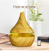 Charger l'image dans la galerie,   Searide-Humidificateur d'air USB Diffuseur d'arômes d'huile essentielle Aromatherapy en bois pour la maison