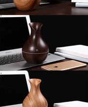 Charger l'image dans la galerie, OLOEY-Humidificateur d'air à diffuseur d'huiles essentielles aromatiser à l'air avec humidificateur 7 couleurs de couleurs en bois pour le bureau à domicile