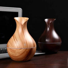 Charger l'image dans la galerie, OLOEY-Humidificateur d'air à diffuseur d'huiles essentielles aromatiser à l'air avec humidificateur 7 couleurs de couleurs en bois pour le bureau à domicile