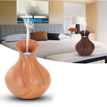 Charger l'image dans la galerie, OLOEY-Humidificateur d'air à diffuseur d'huiles essentielles aromatiser à l'air avec humidificateur 7 couleurs de couleurs en bois pour le bureau à domicile